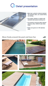 Paneles de Madera WPC Personalizados de Alta Calidad 2026, Cubierta de Piscina con Mecanismo Móvil, Capacidad de Carga Súper Resistente, Resistente a la Corrosión - Product Image 3