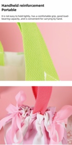 Sac de rangement en gros à cordon de serrage rayé mignon, mini sac Canny, sac à accessoires, sac à rouge à lèvres, emballage cadeau - Product Image 5