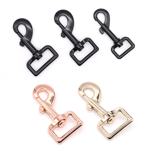 <span class=keywords><strong>Collar</strong></span> dorado de alta calidad para mascotas, Correa giratoria de Metal y aleación de Zinc, cierre de hebilla, gancho para correa - Product Image 2