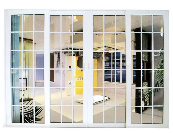 Porte coulissante de jardin en verre, populaire en chine, bon marché, pour l'extérieur ventilée, intérieur upc/PVC, décoration