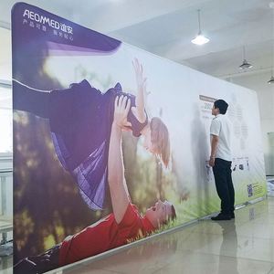 Easy Assembly Trade Show <b>Backdrop</b> Stand Paper Material 8ft*8ft Retro Portable Promotional <b>Party</b> Supplies Direct Manufacturer - Product Image 6