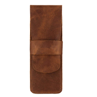 Pochette pour stylos personnalisée Pochette pour stylo à bille de qualité Housse en cuir personnalisée avec couture