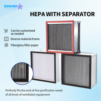 Filtro de Flujo Laminar de Tamaño Personalizado H13 H14 U15-U17, Filtro de Aire, Filtro HEPA para Cultivo de Hongos, Filtro de Panel para Ventilación