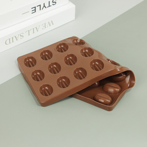 Silicone Chocolate <b>Mold</b> 23 Cavities Round Shape For Cake Baking DIY Dessert Making Brown Color - Product Image 1