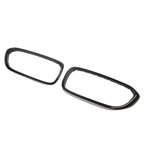 Couvercle de cadre de calandre avant en fibre de carbone véritable pour BMW Série 5 G30 2017up Couvercle de calandre en ABS - Product Image 1
