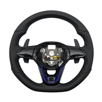 Volant de voiture perforé en cuir lisse noir avec surpiqûres pour Volkswagen Golf 8 – Prix bas – Vente en gros