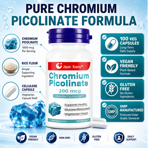 Complément de picolinate de chrome à formule personnalisée pour adultes, favorise le métabolisme du glucose, capsules de picolinate de chrome pour la santé - Product Image 4