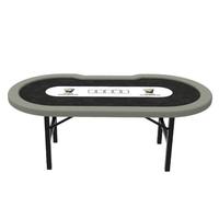 YH Casino Texas Utilisé 5cm Pieds En Acier Inoxydable Pliable de Luxe Jeu de Tableau de Tisonnier
