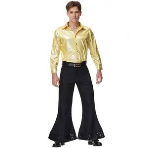 Halloween Bell Bottoms Performance Clothing 70s Disco Hippie Hombres Nostálgico 80s Disfraz 2017 - Product Image 2