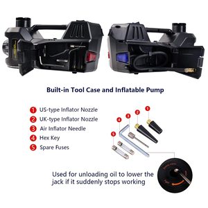 5 Ton 12V <strong>Car</strong> <strong>Jack</strong> Hydraulic Inflator Tires Garage Repair Emergency Floor Lifting Set Powerful <strong>Electric</strong> <strong>Car</strong> <strong>Jack</strong> Kit - Product Image 6