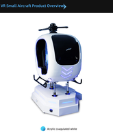 Simulador de helicóptero de vuelo Vr 9d 360 grados visión libre al aire libre Camping Vr avión pequeño