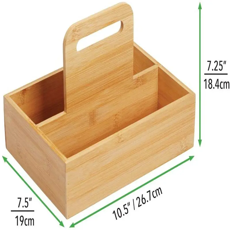 Pin multi-fonksiyonel baharat kolu saklama kutusu saplı bambu depolama organizatör kutusu