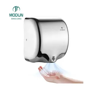 Modun – sèche-mains automatique en acier inoxydable 304, résistant au vandalisme, haute vitesse, support mural pour toilettes et salles de bains