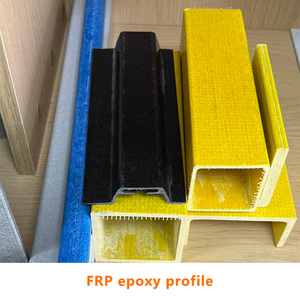 Ống vuông FRP, sợi thủy tinh GRP, profile ép đùn với dịch vụ uốn và cắt - Product Image 1