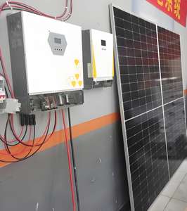 Sistema fotovoltaico <span class=keywords><strong>híbrido</strong></span> de <span class=keywords><strong>10</strong></span> <span class=keywords><strong>kW</strong></span>, controlador MPPT, <span class=keywords><strong>Kit</strong></span> <span class=keywords><strong>Solar</strong></span> residencial, inversor fuera de la red de 3kVA y 12 voltios, turbina eólica Vertical para uso doméstico - Product Image 4