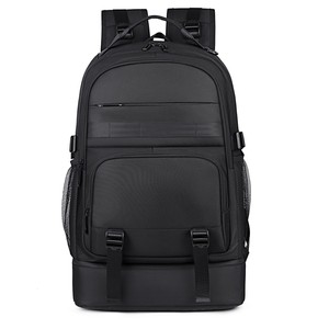 Bockles Laptop <b>Backpack</b> 15 Inches <b>Large</b> Capacity Travel Business Casual Men's Unisex School Bag Blue Gray Black - Product Image 5