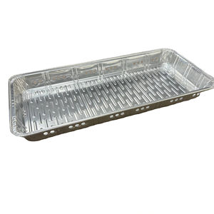 24 "/19"/13 "" פנויה גדולה בגודל גדול, נייר נייר כיריים גריל חיצונית bbq אלומיניום בדיל פיקניק מחנאות מנות אלומיניום גריל - Product Image 1