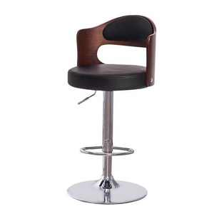 Chaises de bar pivotantes de style moderne en velours avec pieds en métal peint en noir pour la maison, le café ou le restaurant, pour les bars à domicile - Product Image 1