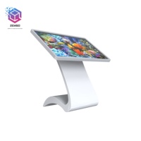 Kios Layanan Mandiri Bentuk S Kustom, Indoor Multi-Touch All-in-One, Signage Digital Interaktif untuk Informasi dan Periklanan