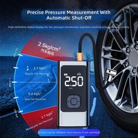 Car Wireless Portable Electric Air Pump High-pressure Tire Inflator with ABS Material and Valve Adapter 12V