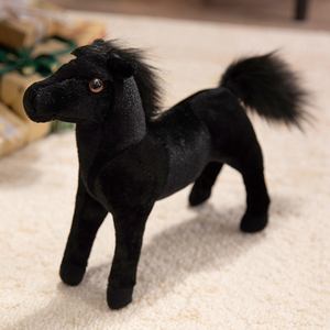 Émulation cheval en peluche <span class=keywords><strong>jouet</strong></span> en peluche cheval noir The Saddle <span class=keywords><strong>Club</strong></span> promotion cadeau <span class=keywords><strong>jouet</strong></span> logo personnalisé conception - Product Image 3