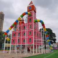 Équipement d'escalade extérieur pour enfants Hualong, sans moteur, avec structure en acier et PVC, équipement de divertissement, capacité de 100 à 500 kg
