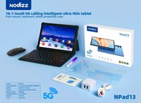 Tablet PC Android 5G Terbaru 2025 Npad 13 Dewasa 10 Inci dengan Kartu SIM, Mouse, dan Keyboard Berkualitas Baik