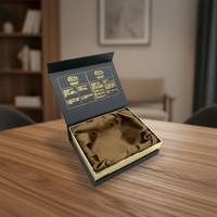 Boîte d'emballage personnalisée en forme de livre, recyclable, pour chocolats, bonbons, truffes, avec fermeture magnétique, pour dattes, sucreries, baklava, sucre