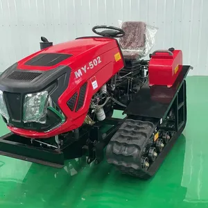 Crawler Tractor Multifunctioneel Opzetstuk Ploegen Farm Crawler 70pk Tractor Dieselmotor Voor Mini Tractor 1400