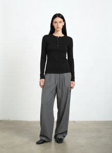 Camisetas Henley Estampadas Transpirables de Manga Larga con Cuello Redondo, Cómodas y Personalizadas, de Algodón, Otoño Invierno 2025, Gran Venta - Product Image 3