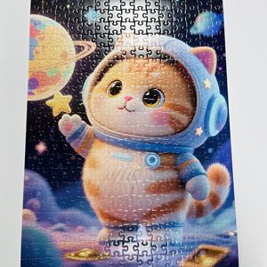 Vente en gros d'usine, conceptions OEM personnalisées, puzzles en papier de forme créative, <span class=keywords><strong>1000</strong></span> <span class=keywords><strong>pièces</strong></span>, jouet éducatif DIY, dessin animé, mat/brillant - Product Image 2