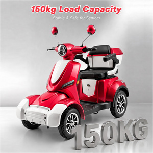 Scooter Eléctrico de 4 Ruedas con Frenos de Disco Delanteros + Frenos de Tambor Traseros, 55 km de Autonomía, Batería de Litio, Scooter de Movilidad para Personas Mayores - Product Image 3