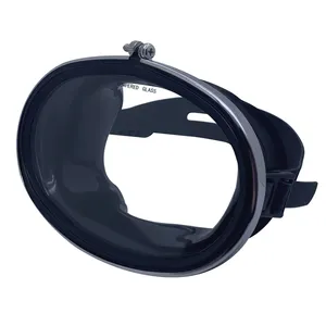 Gehärtete Glas linse beliebte Tauchmaske Edelstahl ovale Form klassische Tauchmaske zum Speer fischen