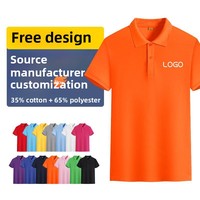 Hoogwaardige 100% katoenen golf shirts op maat met logo, oversized pullover, korte mouwen, effen kleur, anti-pilling breisel, heren