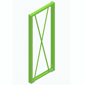 Panneau latéral Fami Ar Series L900 H2210 Vert RAL6011 pour supports - Product Image 3