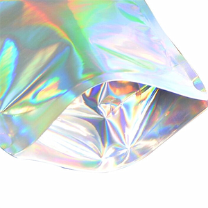 מותאם אישית r לקום קשת אריזת תיק הולוגרפית ניתן לאטימה חוזרת פלסטיק הולוגרפית הולוגרמה נעילת מיקוד תיק - Product Image 6