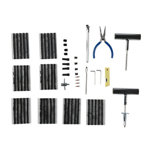 Kit de Reparación de Neumáticos, Juego de 68 Piezas con Tiras de Reparación y Herramientas para Reparaciones de Emergencia en Autos, Motos y Autocaravanas - Product Image 1