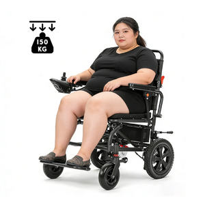 Silla de Ruedas Eléctrica Plegable Inteligente para Uso en Exteriores para Personas con Discapacidad, de Acero Ligero, Precio de Fábrica - Product Image 1