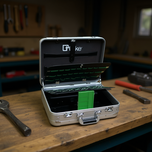 Caja de Herramientas de Aluminio Ttake 48x39x20 Cm con Bordes Redondeados para Uso Profesional - Product Image 3