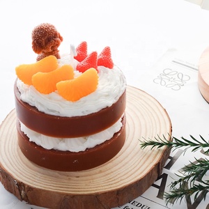 Nouvelles bougies d'anniversaire parfumées personnalisées de luxe cadeau d'anniversaire de luxe cire d'abeille cire de paraffine Pâques Ins-style Dessert gâteau <span class=keywords><strong>Photo</strong></span> - Product Image 4
