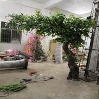 Grands arbres artificiels, fausses fleurs, décoration pour l'extérieur/l'intérieur, nouveau Design 2019