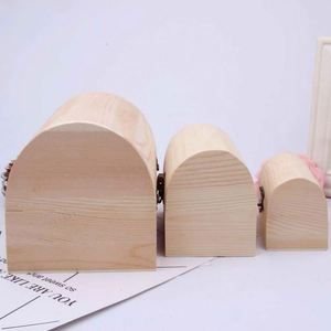 กล่องเครื่องประดับไม้สนตกแต่ง DIY กล่องสมบัติโจรสลัดไม้แบบยังไม่เสร็จสมบูรณ์ - Product Image 2