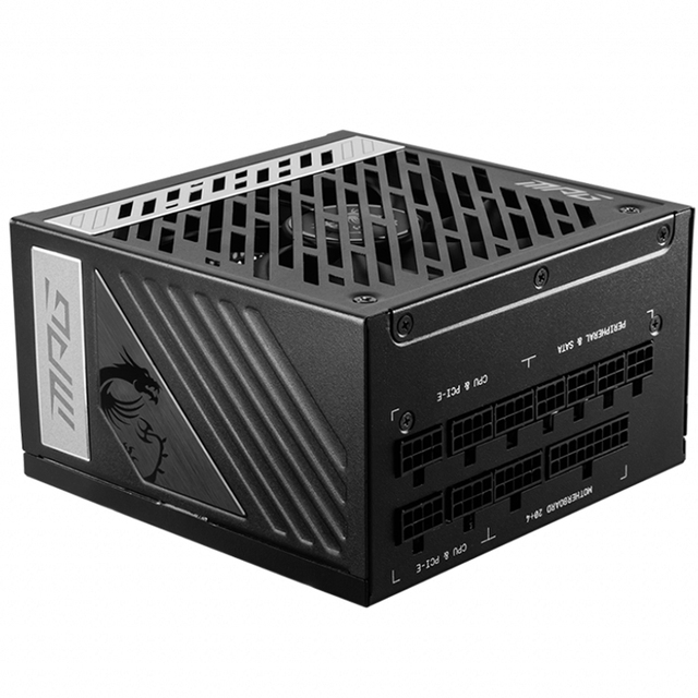 UsedMSI MPG A1000G,PCIE5 Power Supply with 1000W Power Wattage Efficiency up to 90% Supports the GeForce RTX 40 Series GPU