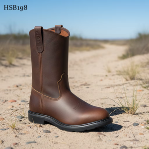 Botas de Seguridad ZYF, Populares <span class=keywords><strong>en</strong></span> el Mercado Estadounidense, de Cuero Crazy Horse de Corte Alto, Resistentes al <span class=keywords><strong>Aceite</strong></span>, para Minería y Plataformas de Perforación, Modelo HSB199 - Product Image 2