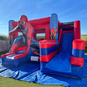 Château gonflable <span class=keywords><strong>Spiderman</strong></span> GMY Inflatables avec toboggan, aire de jeux pour enfants, aire de jeux commerciale - Product Image 4