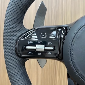 Volante de coche de fibra de carbono personalizado para Mercedes Benz C63 E63 W213 W205 C43 A45 G63 G500 <span class=keywords><strong>S63</strong></span> GLC GLA45 2017 <span class=keywords><strong>AMG</strong></span> - Product Image 4