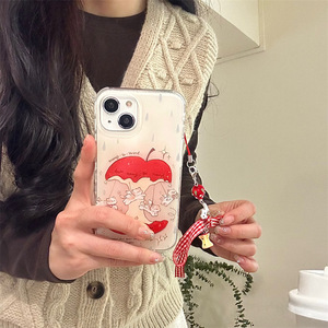 เคสโทรศัพท์ลายแมวน่ารักแบบหมุนได้สองชั้น รุ่น Sweet Lady สำหรับ iPhone 17ProMax 17 16 15 14 - Product Image 2