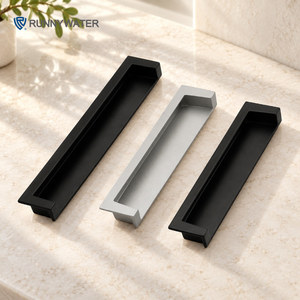 Minimalist Gardırop Görünmez Gömme Dolap Çekmece Kapı Kolu Gizli Mobilya Kulpları Mutfak Yatak Odası İçin - Product Image 4
