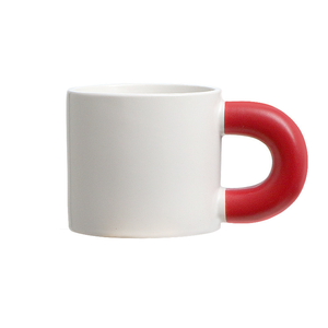 Taza de cerámica floral nórdica japonesa taza de té minimalista hecha a mano - Product Image 2