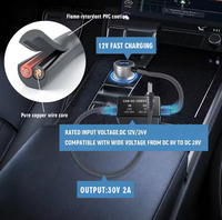 Chargeur de voiture Starlink Mini, câble d'alimentation DC 12V vers 30V, charge rapide pour camping-car, camion, camping